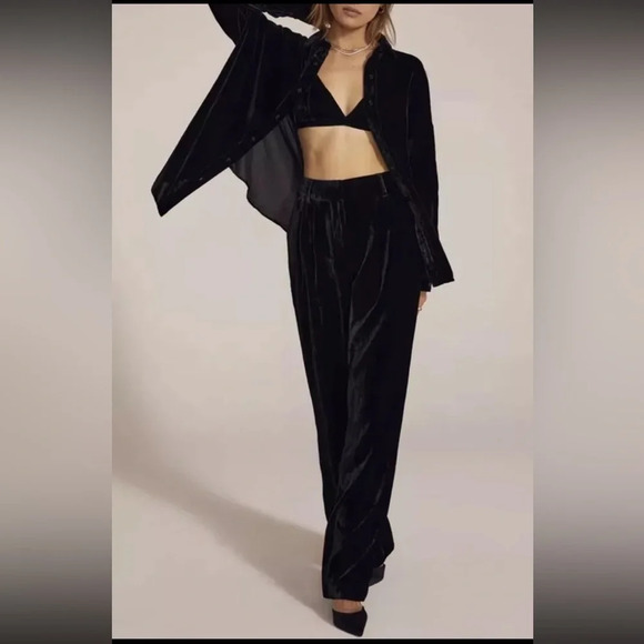 Favorite Daughter Pants - Favorite Daughter The Favorite Pants in black velvet, NWOT